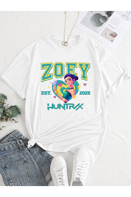 barsdepo HUNTRİX ZOEY Tişört, PREMIUM Kalite Unisex Çocuk