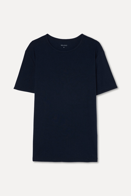 Men's Navy Blue Crew Neck T-Shirt