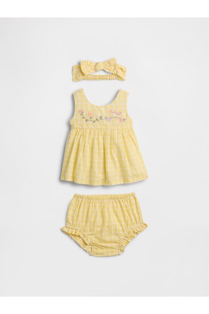 Bebek Sarı Three-Piece Outfit Set