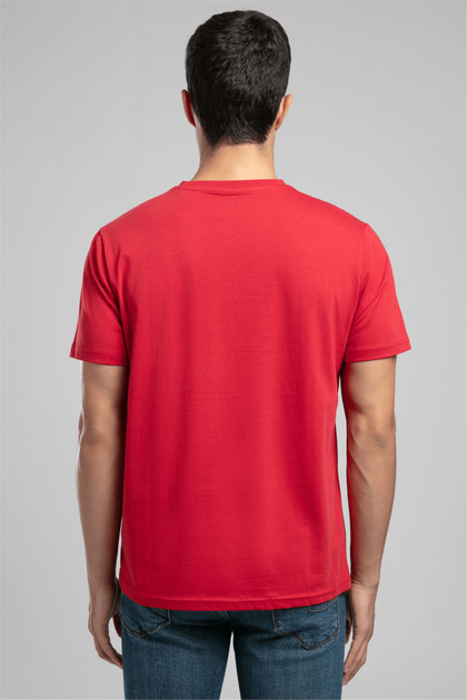 Lee Cooper OSWALD Erkek Regular Fit %100 Pamuk Baskılı Bisiklet