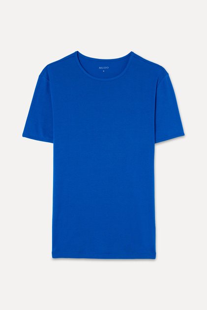 Men's Blue Crew Neck T-Shirt