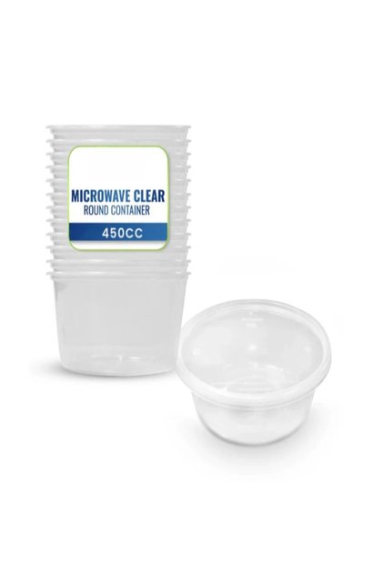 Micro wave Round Container 450cc | Leak-Proof & Safe