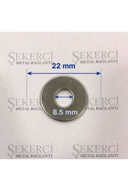 5/16 METAL PUL KAPLAMASIZ DIŞ 22 MM İÇ:8.5 MM KALINLIK 1 MM 1 KG