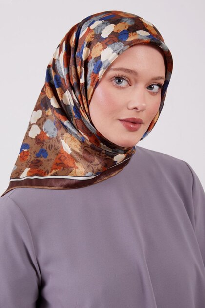 Oil Painting Tie-Dye Pattern Luminous Crystal Scarf