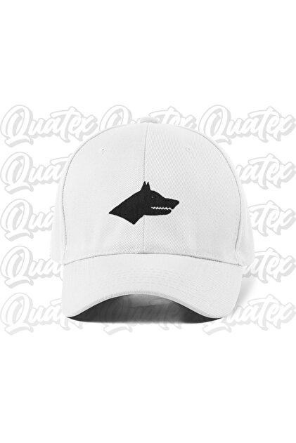 Bozkurt Embroidered Turkish Hat - White Color 100% Cotton Gabardine Unisex Model Hat