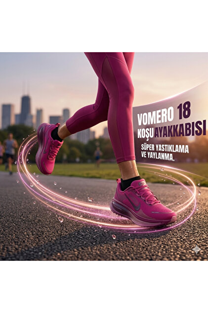 Nike Vomero 18 Kadın Yürüyüş ve Koşu Ayakkabısı Bordo| HM6804-604