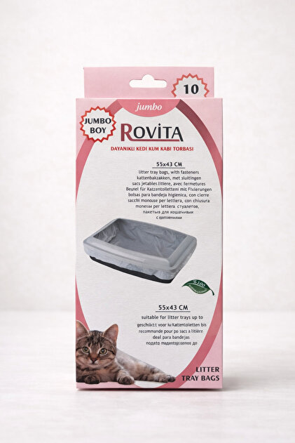 Kedi Kum Kabı Torbası 55x43 cm 10 Adet Dayanıklı Kedi Tuvalet Torbası
