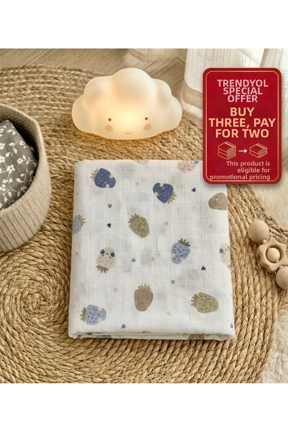 Organic Cotton Muslin Baby Blanket & Multi-Purpose Muslin Cover