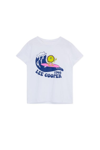 Vague Boy's 100% Cotton O-Neck T-Shirt White