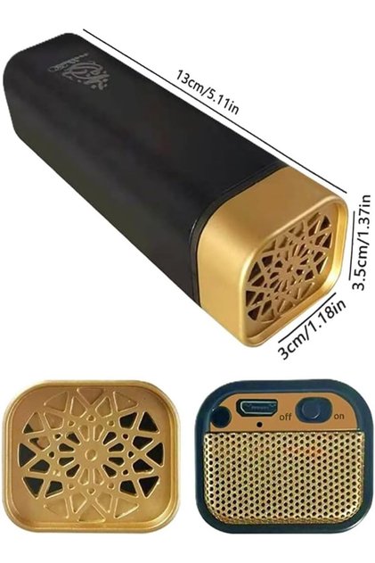 Portable Mini Incense Burner,USB Rechargeable Bakhoor Aroma Diffuser for Home & Car,Black