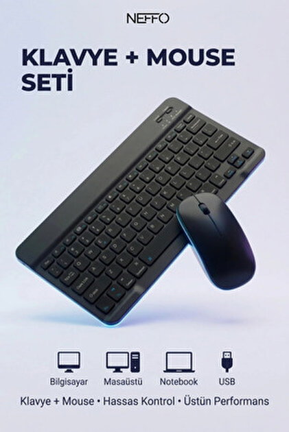 Torima Klavye Mouse Seti Akıllı Kablosuz TMK05 Siyah - Fiyatı