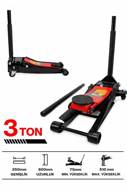 3 Ton Arabalı Timsah Kriko