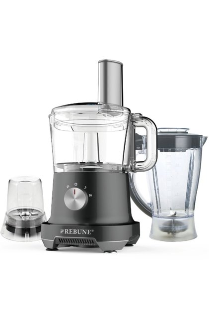 Ribon Multifunctional Food Processor Blender, Chopper & Slicer, Whisk & Dough Maker, 2 Speeds 500W