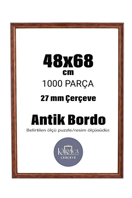 cercevehome PUZZLE ÇERÇEVESİ 1000 PARÇA (48×68) ÖLÇÜSÜNDE 27MM