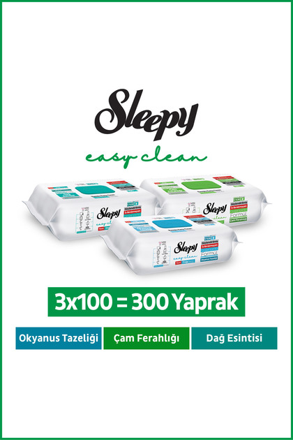 Doğa Serisi Yüzey Temizlik Havlusu Mendili Çam+Okyanus+Dağ Esintisi 3x100 (300 Yaprak)