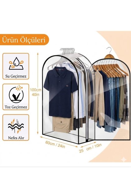 Pvc Transparent Multi Suit Case.Closet Organizer Pail.