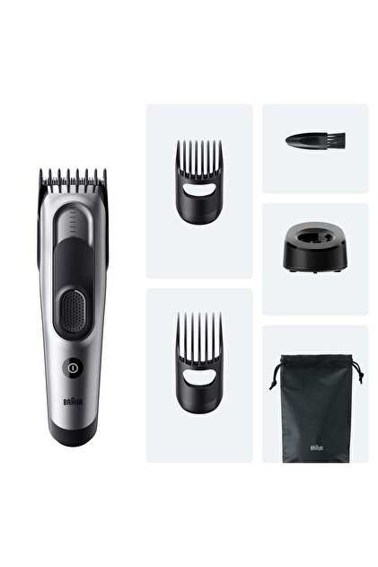 Braun Saç Kesme Makinesi Series 7, +5 Aksesuar, Ömür Boyu Keskin