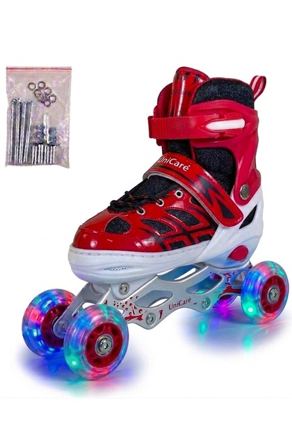 Tommybaby Paten Işıklı Ayarlanabilir (2+2 veya 2+1+1) Işıklı Ledli