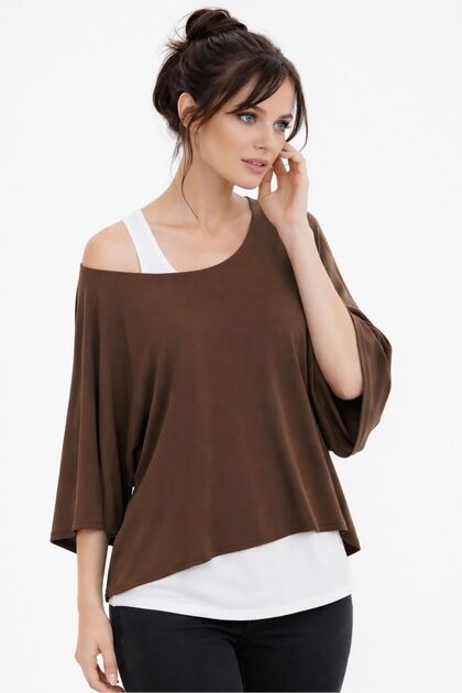 Women's Loose Set Top Knitted Viscose Camisole Swimmer Athlete Comfortable Sports Set