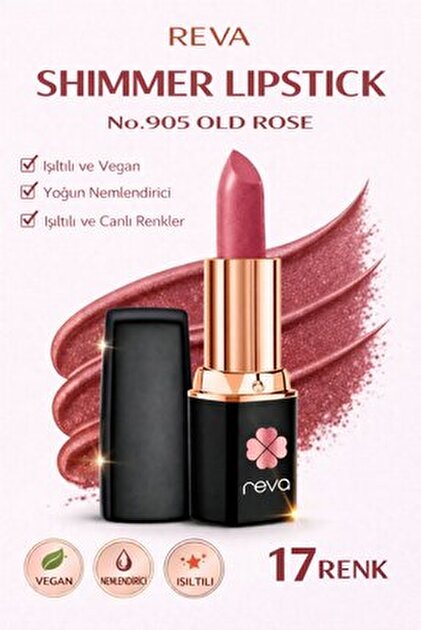 REVA Shimmer Lipstick Milk Chocolate-Brown Series-Işıltı Ruj Kahve