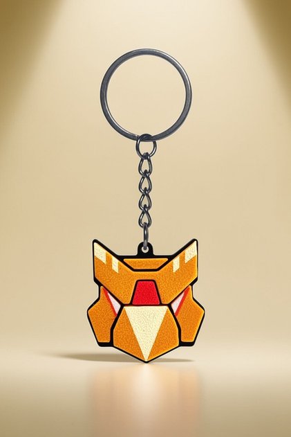 Brawl Stars Gold Meka Crow Keychain