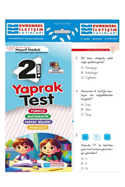 Evrensel İletişim Yayınları Evrensel İletişim 2. Sınıf Tüm Dersler