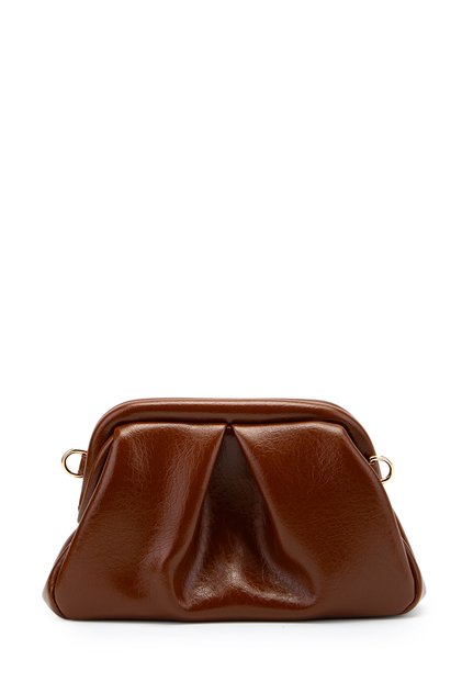 Clutch Form Long Strap Degas Women's Bag Brown