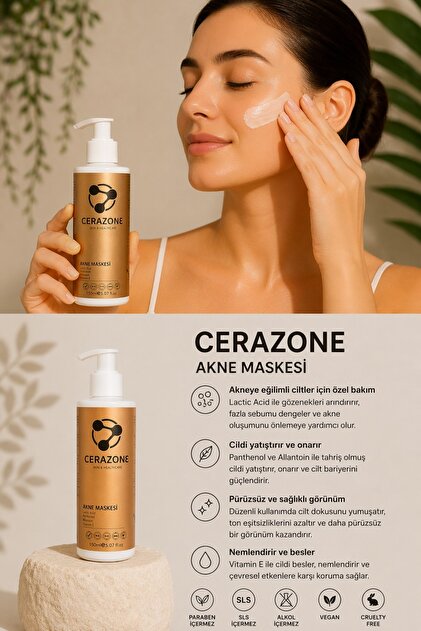 Cerazone Skin & Healthcare Akne maskesi & Leke ve Akne Karşıtı