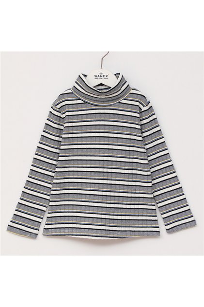 Girl's Long Sleeve Turtleneck Slim T-Shirt - 32229