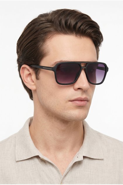 Matte Black Uv400 Protection Men's Sunglasses G25Sm58037R03