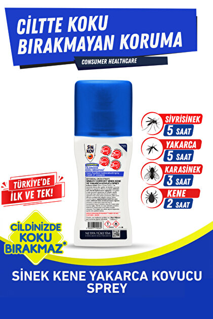 Sinkov Comfort Sinek Kene Yakarca Kovucu Sprey 100ml - Ciltte Koku