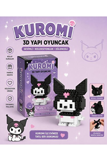 Sakura Konsept Bricks Lego Figür Stitch-Hello Kitty-Kuromi