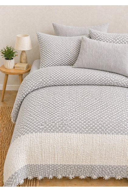 Natural 100% Cotton Double Pique, Bedspread