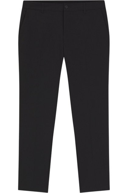 Erkek Normal Bel Düz Paça Siyah Pantolon
