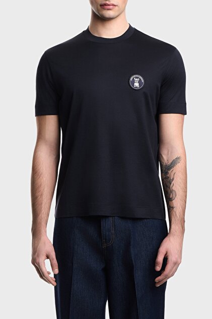 Emporio Armani Erkek Bisiklet Yaka Regular Fit Kısa Kol Pamuk