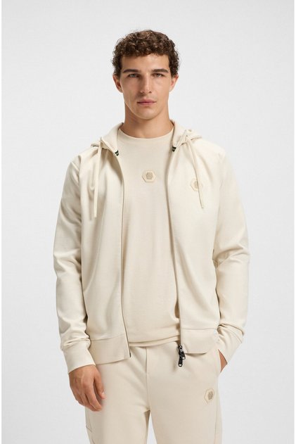Pamuklu Relaxed Fit Kapüşonlu Fermuarlı Sweat Erkek SWEAT 50545581 131