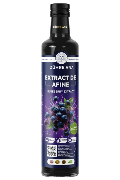 Un extract concentrat multifuncțional cu aromă de afine, obținut din extracte de fructe 100% naturale, potrivit pentru utilizare în băuturi și deserturi. Conține vitamine, sănătate și energie. 640 g.