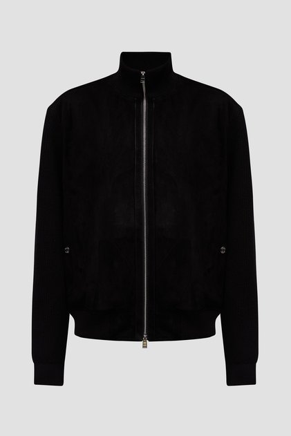 Erkek Marka Logo Detaylı Regular Fit Uzun Kollu Siyah Ceket
