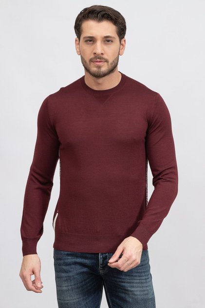 Men's Red Sweater 6l1mxh 1mıvz-0397