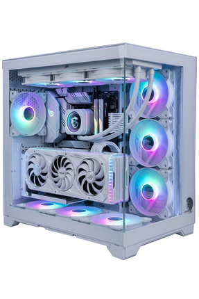 zoko Amiral White DK431 4x12 Cm ARGB Fanlı Mesh Panel Temperli Cam