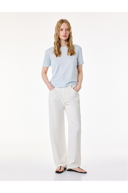 Slim Fit Short Sleeve Crew Neck Basic T-Shirt