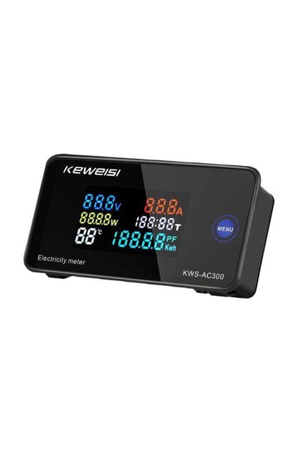 Dijital AC 50-300V 10A Voltmetre Ampermetre