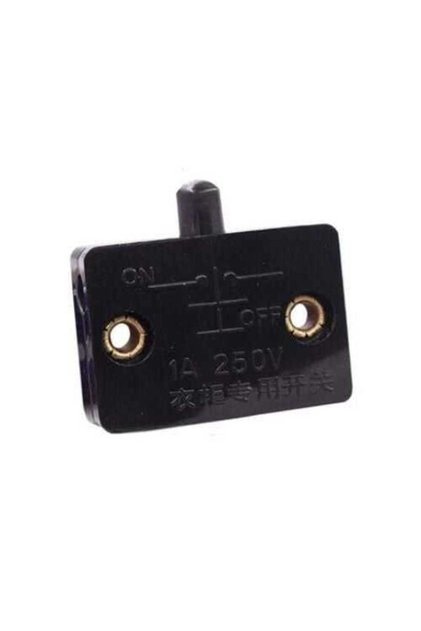 250V 1A Dolap Kapak Switch NC - Siyah