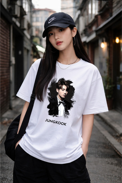 barsdepo Bts Jungkook Printed T-Shirt – Supriz Gift Included