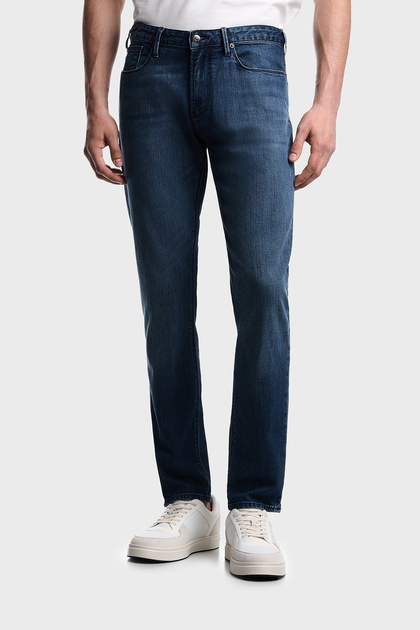 Emporio Armani J69 Streç Pamuklu Düşük Bel Loose Fit Boru Paça