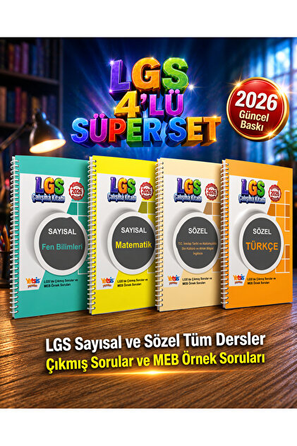 Yetsis Yayınları 2026 LGS Hazırlık MEB Örnek Sorular ve Çıkmış