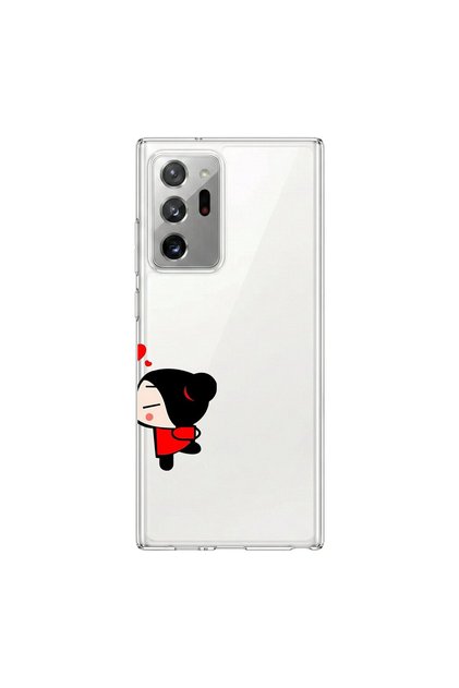 Samsung Galaxy Note 20 Ultra Compatible Couple 4/1 Design Transparent Case