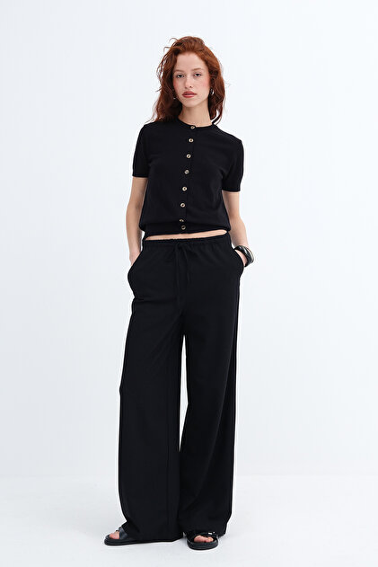 Addax Beli Lastikli Wide Leg Pantolon PN8418 - Fiyatı, Yorumları