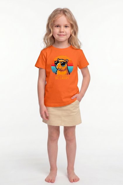 Printed Short Sleeve T-Shirt for Girls B19
