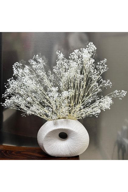 2000+ Bulk Bleached Dried Babys Breath Bouquet, Pure White for Wedding, Home, Office, Party Decor